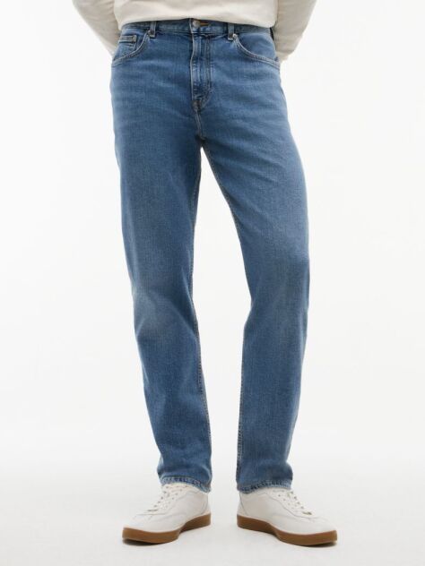 Blue Harlem Regular Tapered Faded Jeans  Men