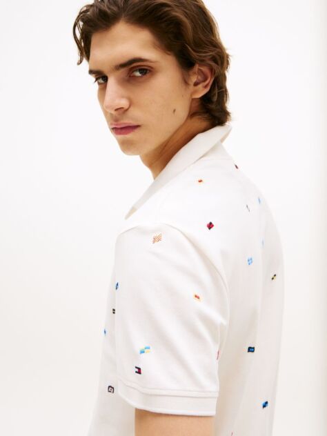 White Regular Fit Polo Shirt  Men