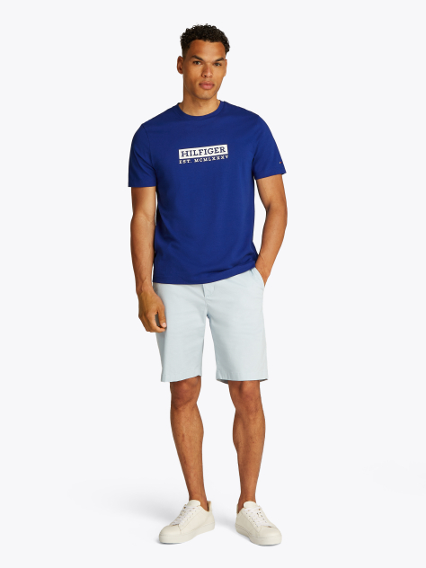 Μπλε T-Shirt Με Λογότυπο  Άνδρες