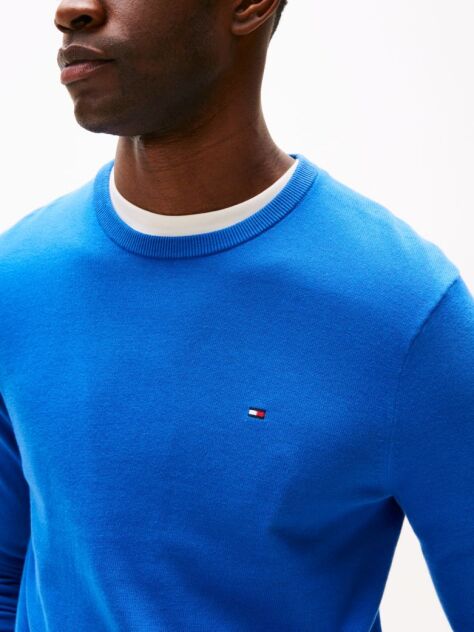Blue Flag Embroidery Jumper  Men