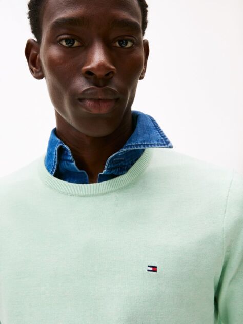 Green Flag Embroidery Jumper  Men