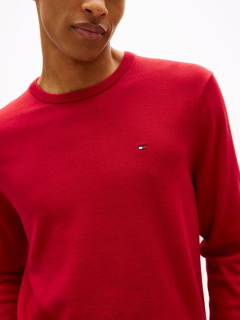Red Flag Embroidery Jumper  Men