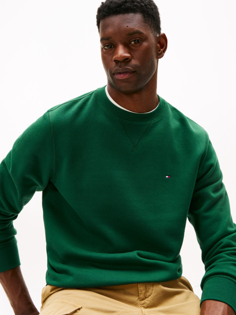 Green Essential Fleece Sweatshirt  Men