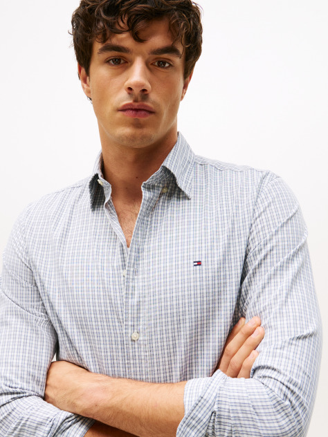 Multi TH Flex Regular Fit Tartan Shirt  Men