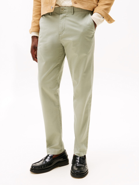 Grey Harlem Tapered Leg Twill Chinos  Men