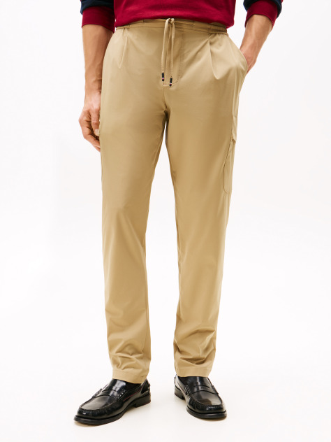 Beige Performance Harlem Packable Tapered Trousers  Men