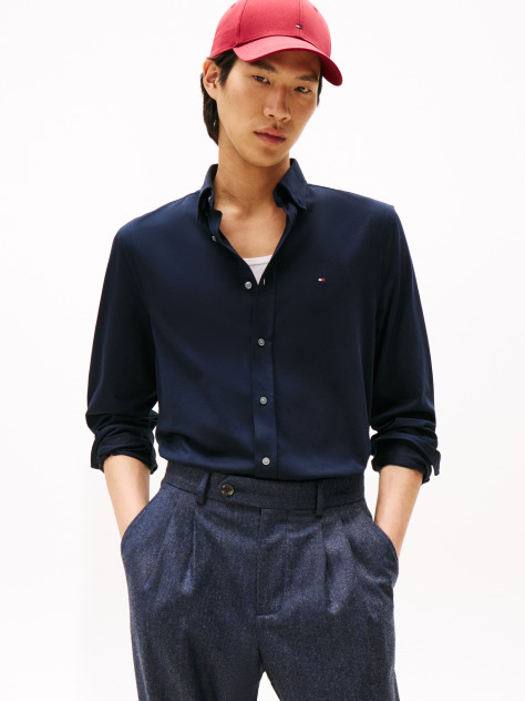 Blue Performance Slim Shirt  Men