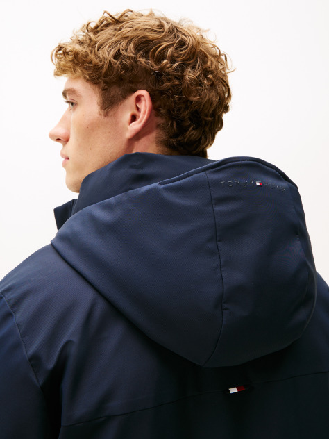 Blue Tech Water Repellent Thermal Padded Parka  Men
