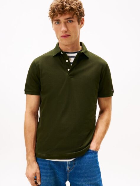 Green Regular Fit Concealed Placket Polo Shirt  Men