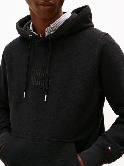 Black Terry Hoody  Men