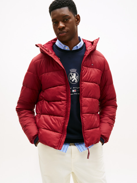 Red Water Repellent Thermal Ripstop Padded Jacket  Men