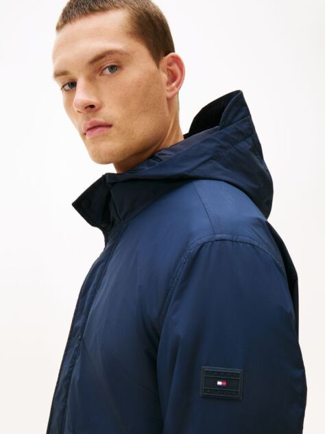 Μπλε Αναδιπλούμενο Ελαφρύ Τζάκετ Με Κουκούλα  Άνδρες