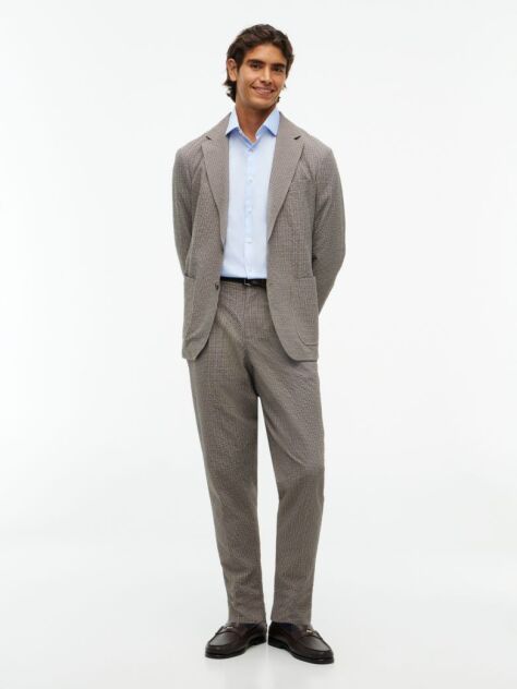 Μπλε Smart Casual TH Flex Πουκάμισο Σε Slim Γραμμή  Άνδρες