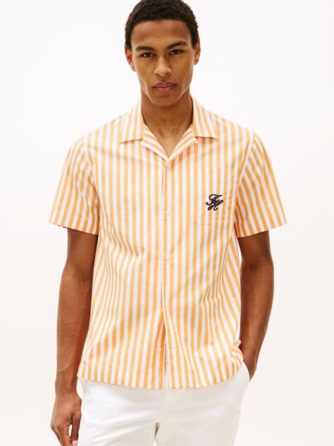 Multi Regular Fit Paper Touch Short Sleeve Shirt  Men