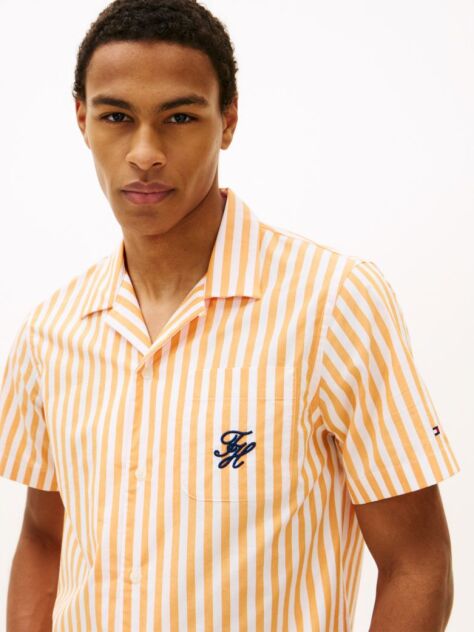 Multi Regular Fit Paper Touch Short Sleeve Shirt  Men
