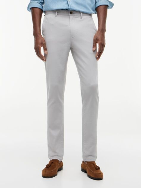 Grey 1985 Bleecker Slim Twill Chinos  Men