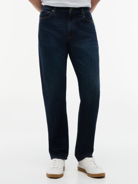 Blue Denton Slim Straight Jeans  Men