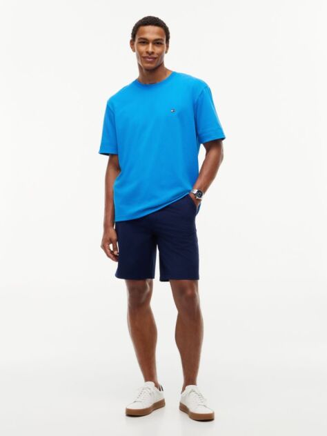 Blue Mixed Texture T-Shirt  Men