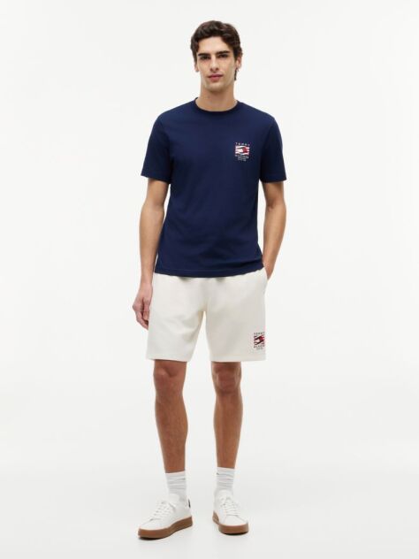 Blue Wavy Flag T-Shirt  Men