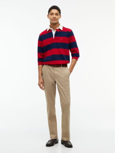 Μπεζ Denton Υφασμάτινο Παντελόνι Chinos Σε Slim Ίσια Γραμμή  Άνδρες