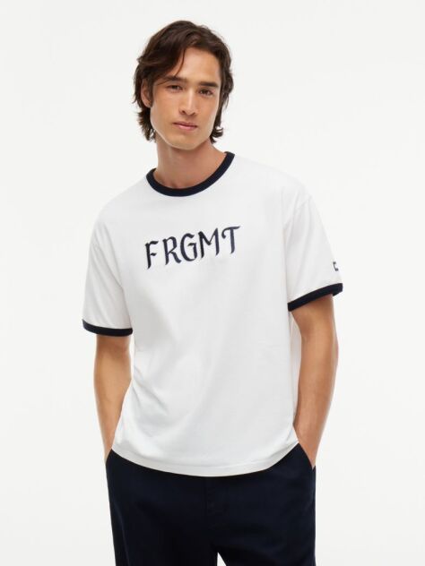 Beige Relaxed Jersey Ringer T-Shirt  Men