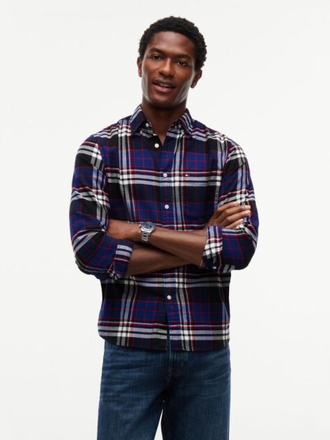 Multi Regular Fit Tartan Check Flannel Shirt  Men