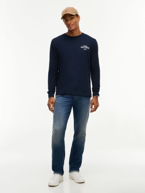 Blue 1985 Graphic Long Sleeve T-Shirt  Men
