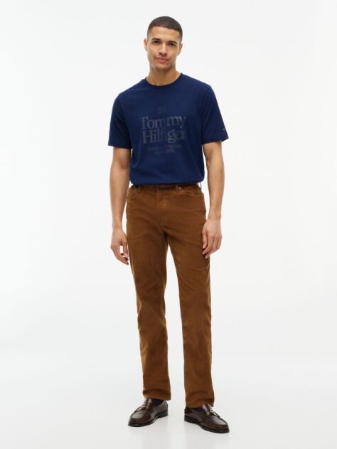 Blue Tonal Graphic Jersey T-Shirt  Men