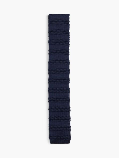 Blue New York Label Pure Silk Knit Tie  Men