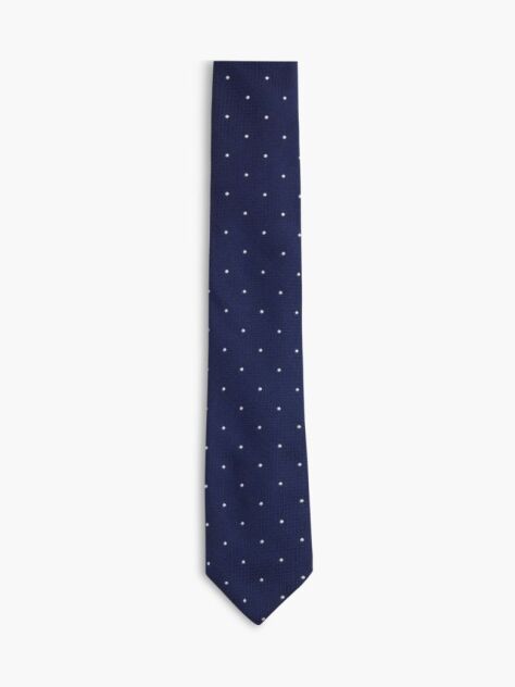 Multi New York Label Dot Silk Tie  Men