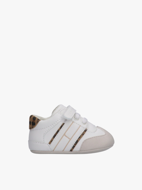 White Flag Low Cut Velcro Sneakers  Girls