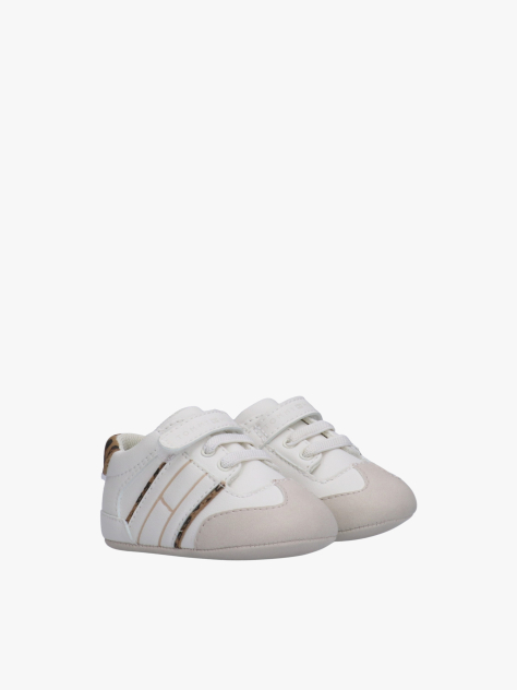 White Flag Low Cut Velcro Sneakers  Girls