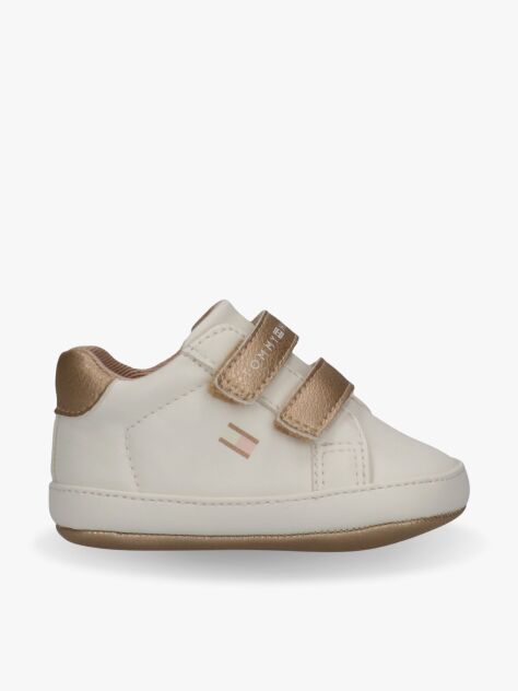 Multi Logo Hook And Loop Sneakers  Girls