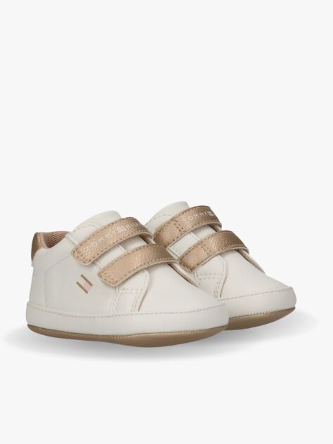 Multi Logo Hook And Loop Sneakers  Girls