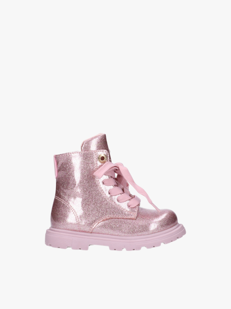 Pink Lace-Up Ankle Boots  Girls