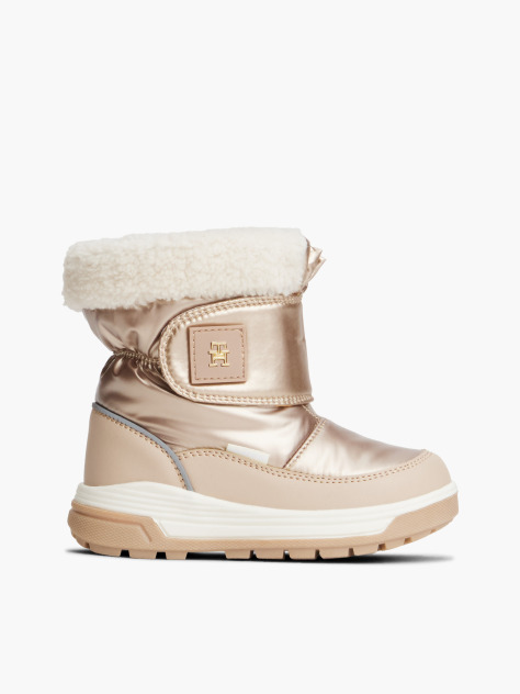 Pink Waterproof Fine Cleat Snow Boots  Girls