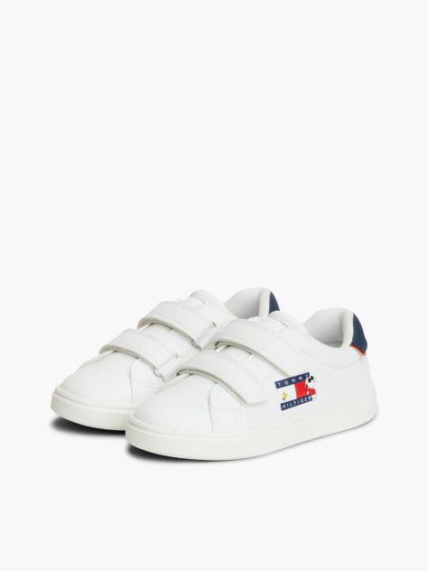 White Peanuts® Velcro Sneakers  Kids Unisex