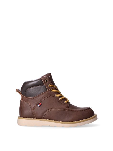 Brown Cleat Lace-Up Boots  Kids Unisex