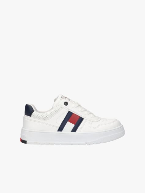 White Colour-Blocked Sneakers  Kids Unisex