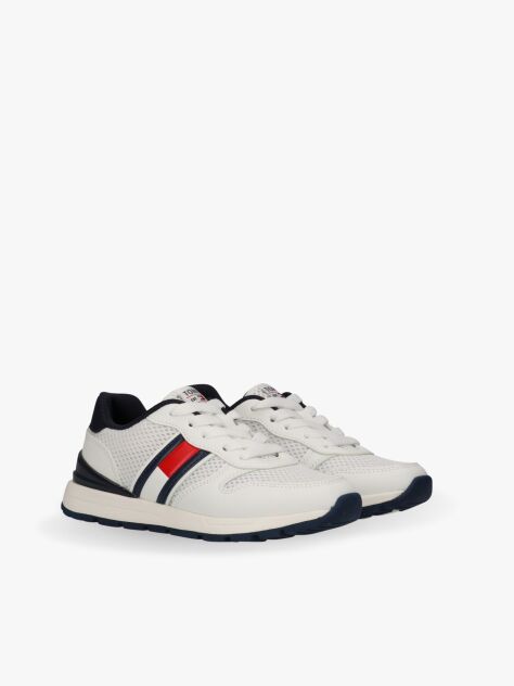Multi Flag Low Cut Lace-Up Sneakers  Kids Unisex