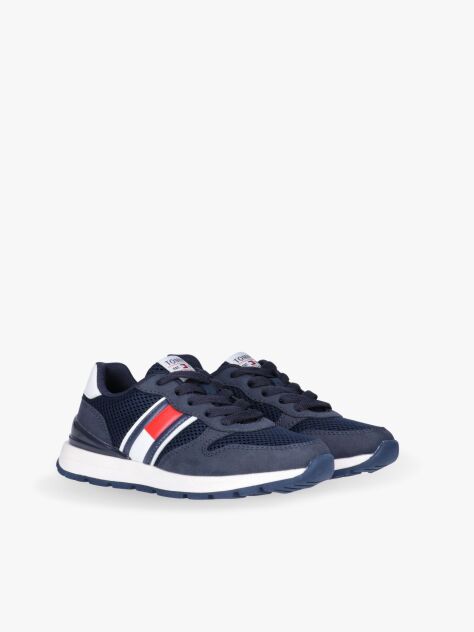 Blue Flag Low Cut Lace-Up Sneakers  Kids Unisex