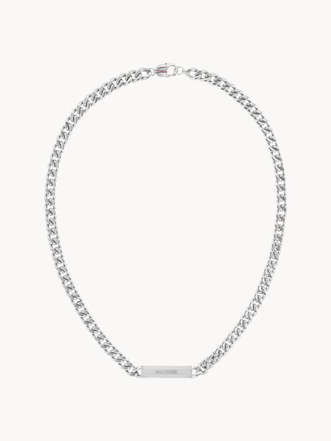 Silver Silver-Tone Chunky Chain Link Necklace  Men