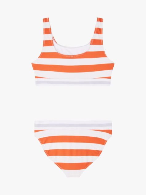 Multi Original Stripe Bralette Bikini Set  Girls