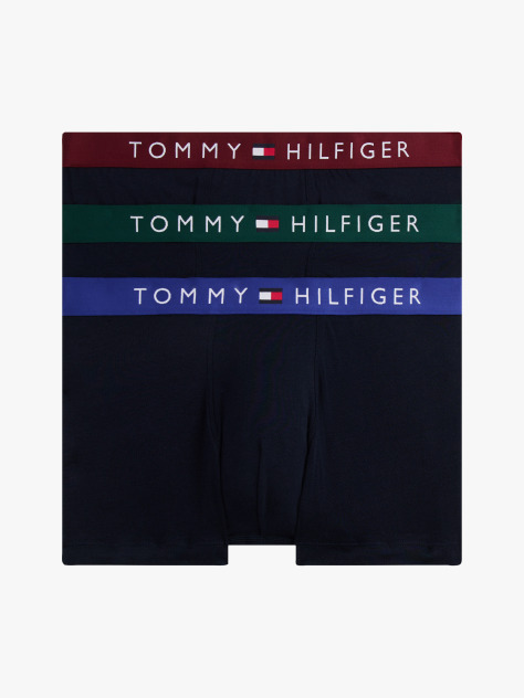 Multi 3-Pack TH Original Logo Waistband Trunks  Men