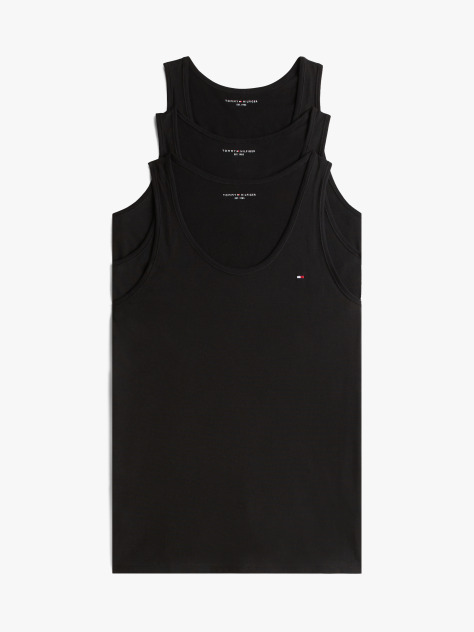 Black 3-Pack Signature Flag Embroidery Tank Tops  Men