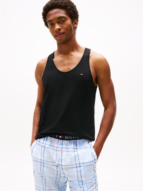 Black 3-Pack Signature Flag Embroidery Tank Tops  Men
