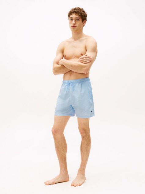 Blue Essential Mid Length Swim Shorts  Men