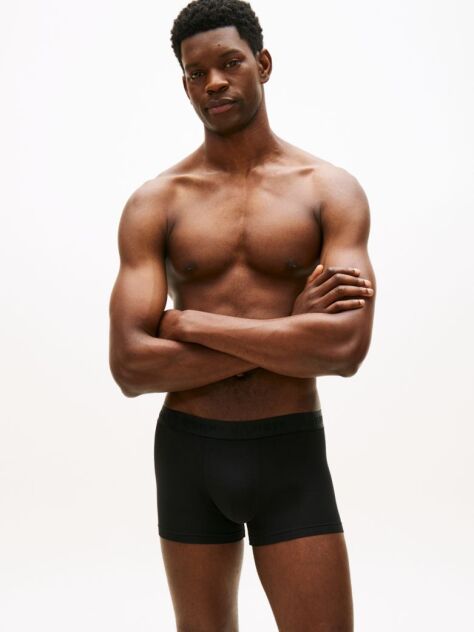 Black 3-Pack Everyday Luxe Tonal Waistband Trunks  Men
