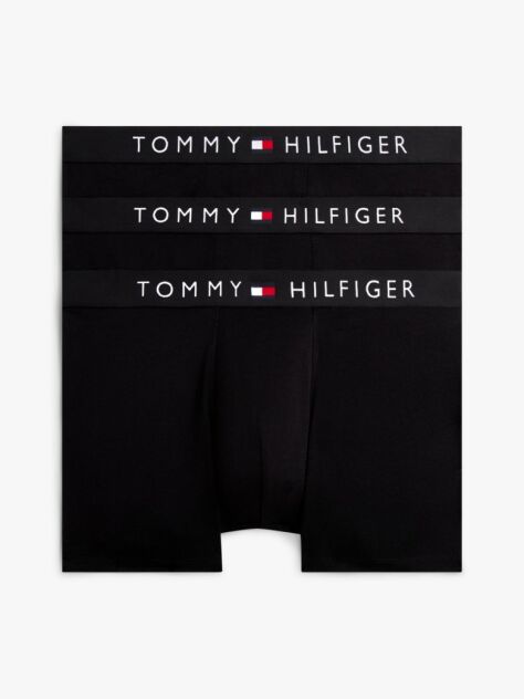 Black 3-Pack TH Original Logo Boxer Briefs  Men