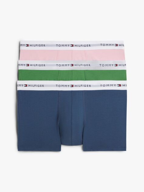 Multi 3-Pack Signature Repeat Logo Waistband Trunks  Men